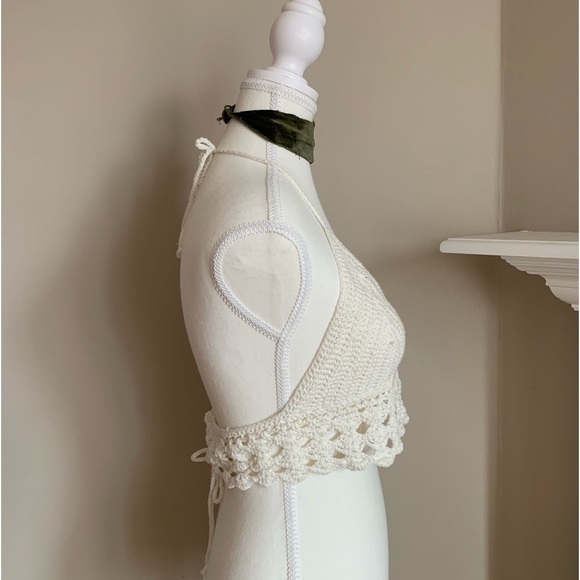 Bohemian Handmade Crochet Crop Top - Picture 4 of 4